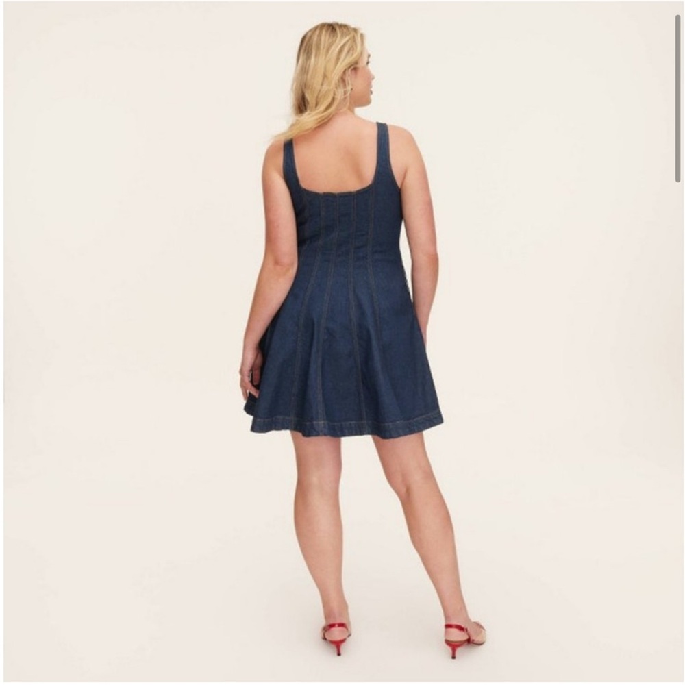 Denim Sleeveless Dress - Picture 3 of 10